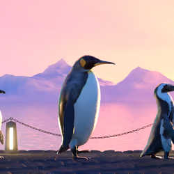 Five Penguins #3073