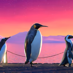 Five Penguins #1660