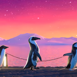Five Penguins #2347