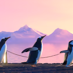 Five Penguins #2541