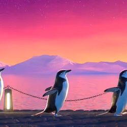Five Penguins #1428