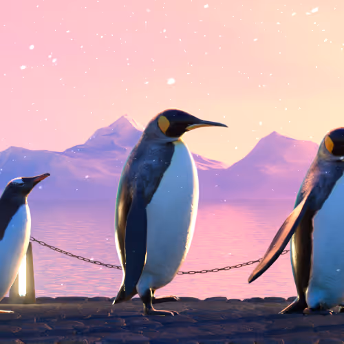 Five Penguins #2550