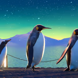 Five Penguins #1464