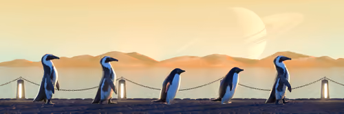 Five Penguins #2854