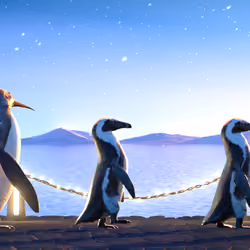 Five Penguins #2656