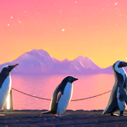 Five Penguins #1665