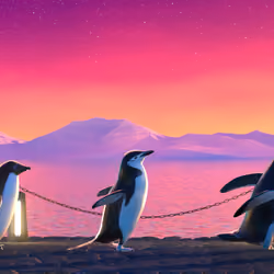 Five Penguins #693