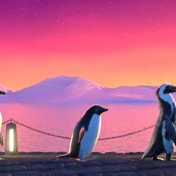Five Penguins #2082