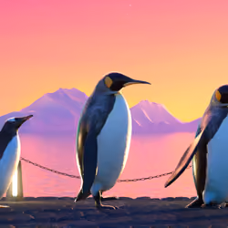 Five Penguins #597