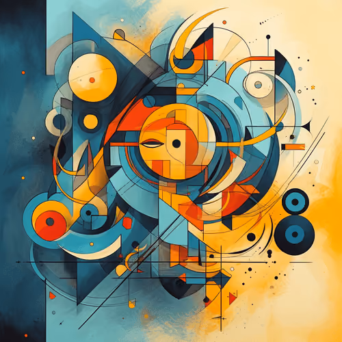 Abstract Vibrance Kandinsky Style Art Collection #4