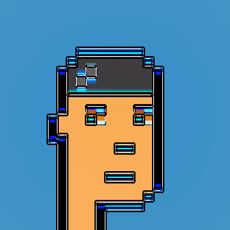 Neon CryptoPunk #6