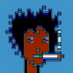 Neon CryptoPunk #42