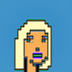 Neon CryptoPunk #64