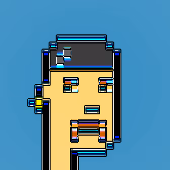 Neon CryptoPunk #23