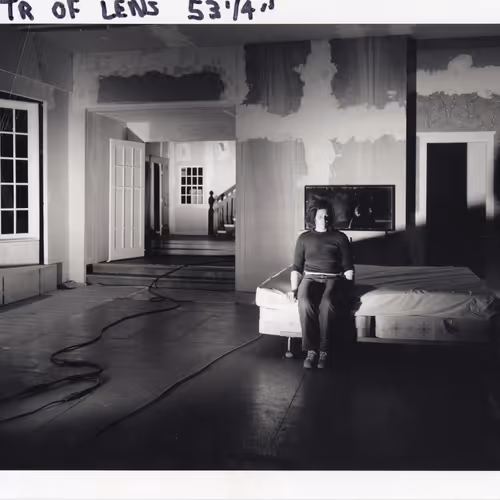 Beneath the Roses, 2003-2008 [Bed of Roses Bundle] 8 x 10 Black and White Polaroid Study [No. 1]