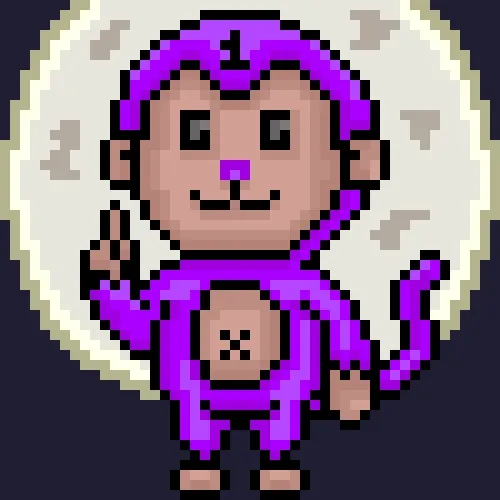 #52 Anniversary Purple Monkey