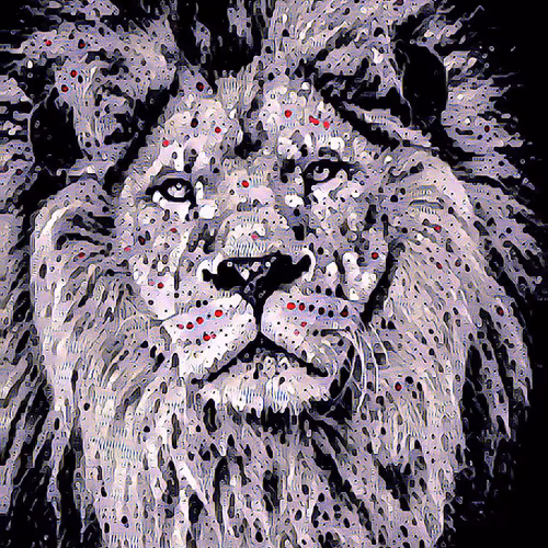 Colored Lion
