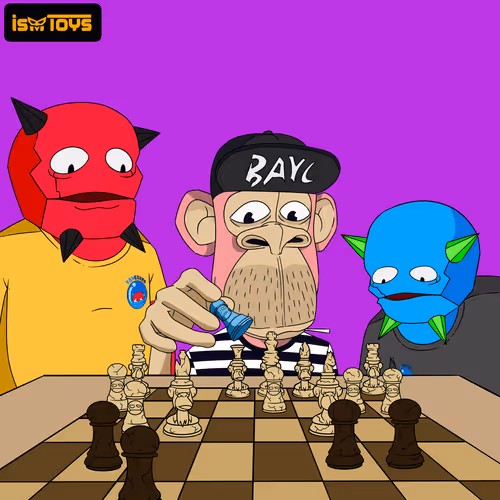 The Bored Ape Chess Set By Ismtoys