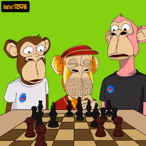 The Bored Ape Chess Set By Ismtoys