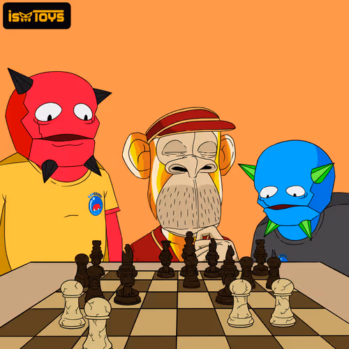 The Bored Ape Chess Set By Ismtoys