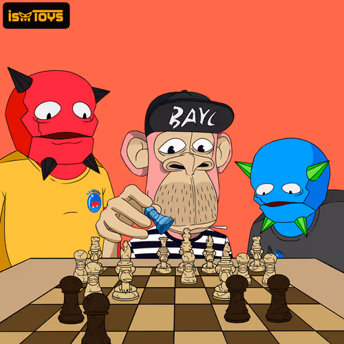 The Bored Ape Chess Set By Ismtoys