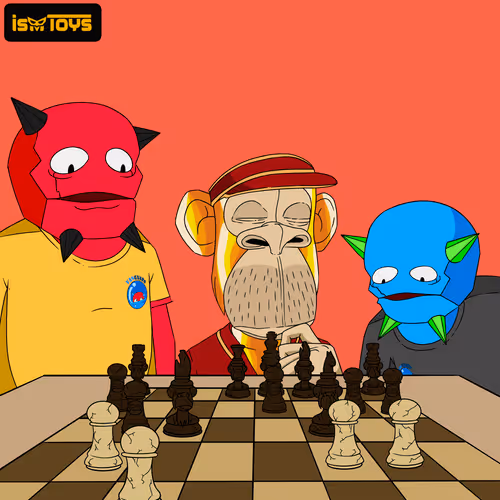 The Bored Ape Chess Set By Ismtoys