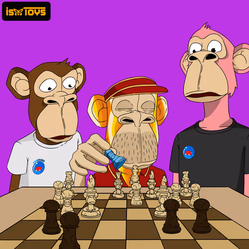 The Bored Ape Chess Set By Ismtoys