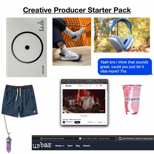 Creative Producer Starter Pack