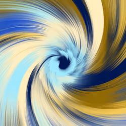 Beautiful, Free To Move, Equally Well Managed, Ever Curious, Theoretical And Mathematical Cyclone Painting