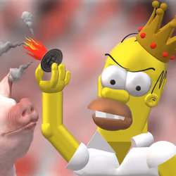 Fire BTC Homer 