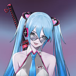 6734