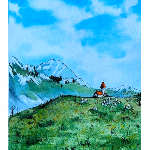 Monastery in the mountains