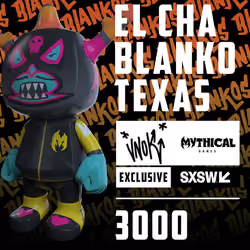 El Cha Blanko Texas #2577 SXSW Card Redeemable Game Character