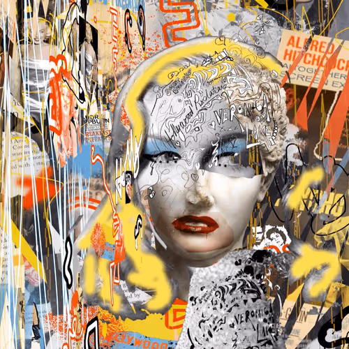 GRAFFITI PORTRAIT [HOLLYWOOD PIXELATIONS #54