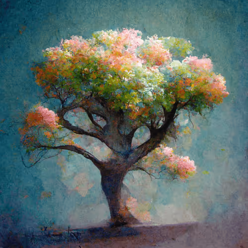 Pastel tree