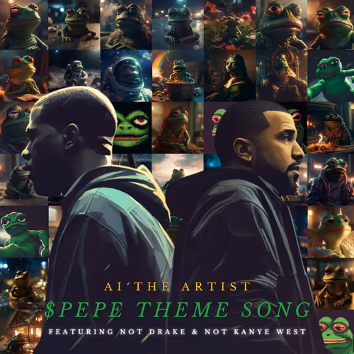 PEPE Music NFT - AI The Artist Feat. Not Drake & Not Kanye [On ETH]