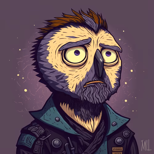 Sad Owls By Van Gogh
