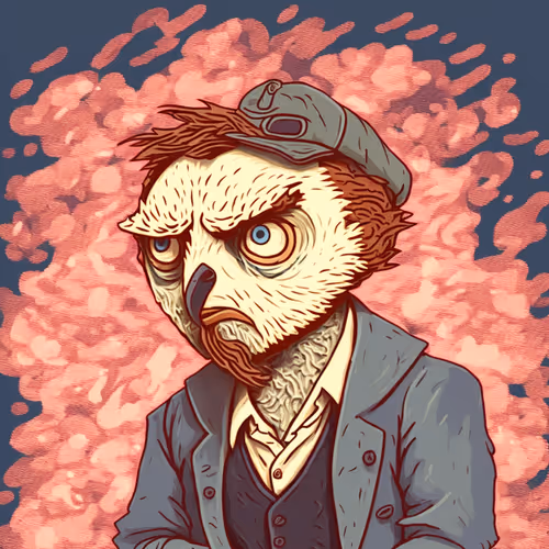 Sad Owls By Van Gogh
