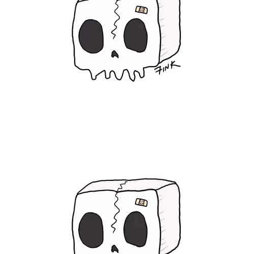 "Square Skull" by Gus Fink