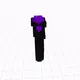 goth purple n' black ring