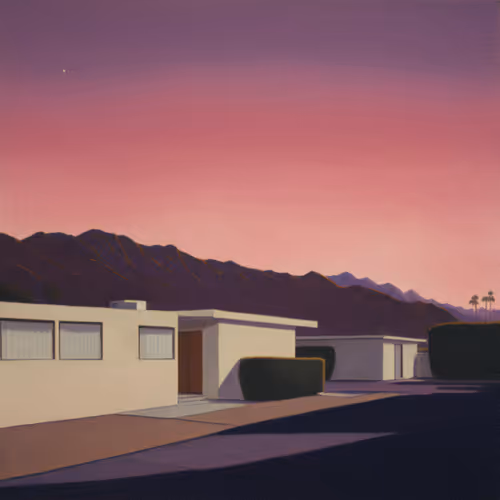 Palm Springs When The Sun Goes Down