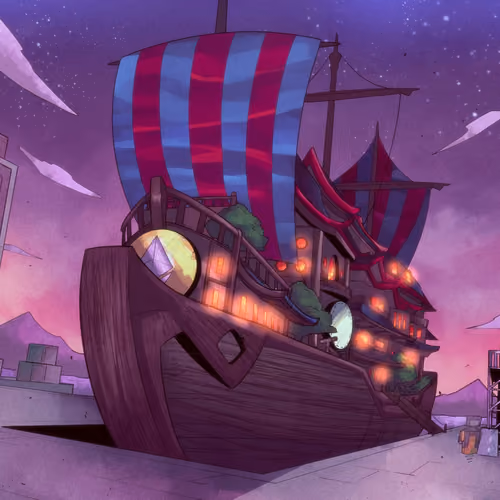 Midnight's Passage at Pawtown Pier