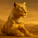 Golden Tribal Lioness