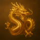 Golden Eastern Dragon