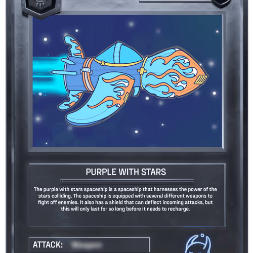 Purple with Stars