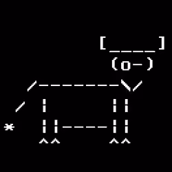 ASCII Cow Violet