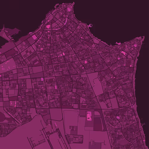 Kuwait City, Kuwait - Purple
