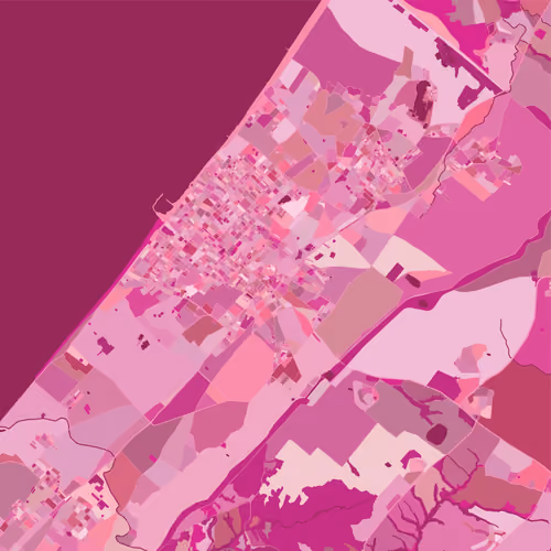 Gaza City, Palestine - Pink