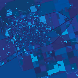 Midland, TX, USA - Midnight blue