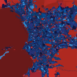 Marseille, France - Bloody blue